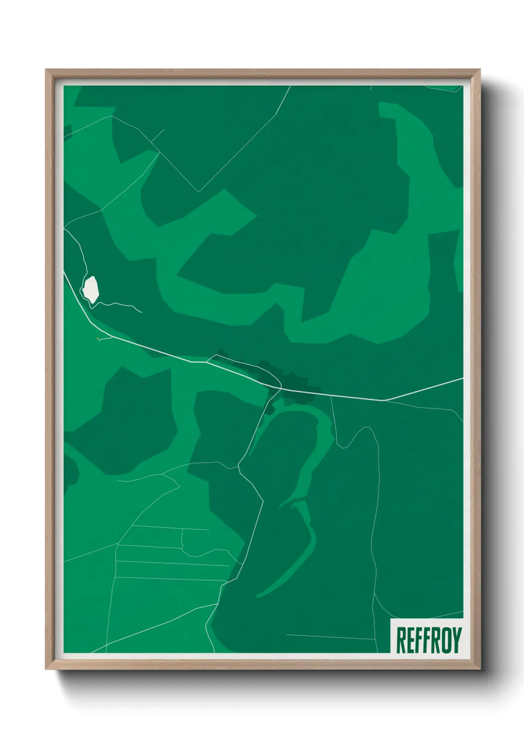 Une affiche de carte sur Reffroy