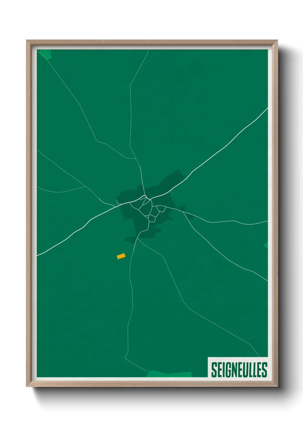 Une affiche de carte sur Seigneulles