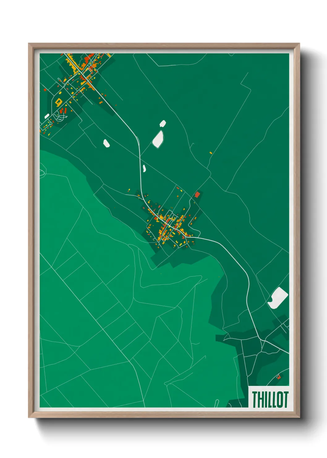 Une affiche de carte sur Thillot