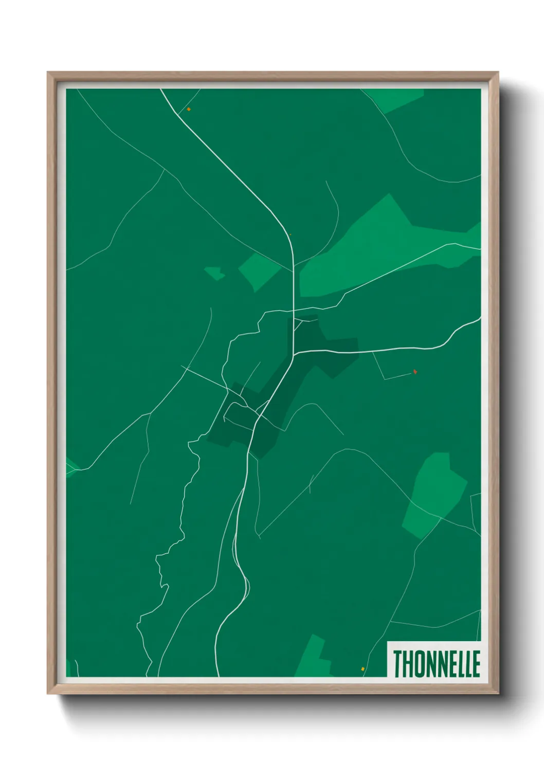 Une affiche de carte sur Thonnelle