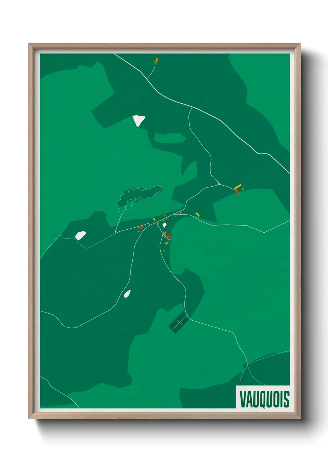 Une affiche de carte sur Vauquois