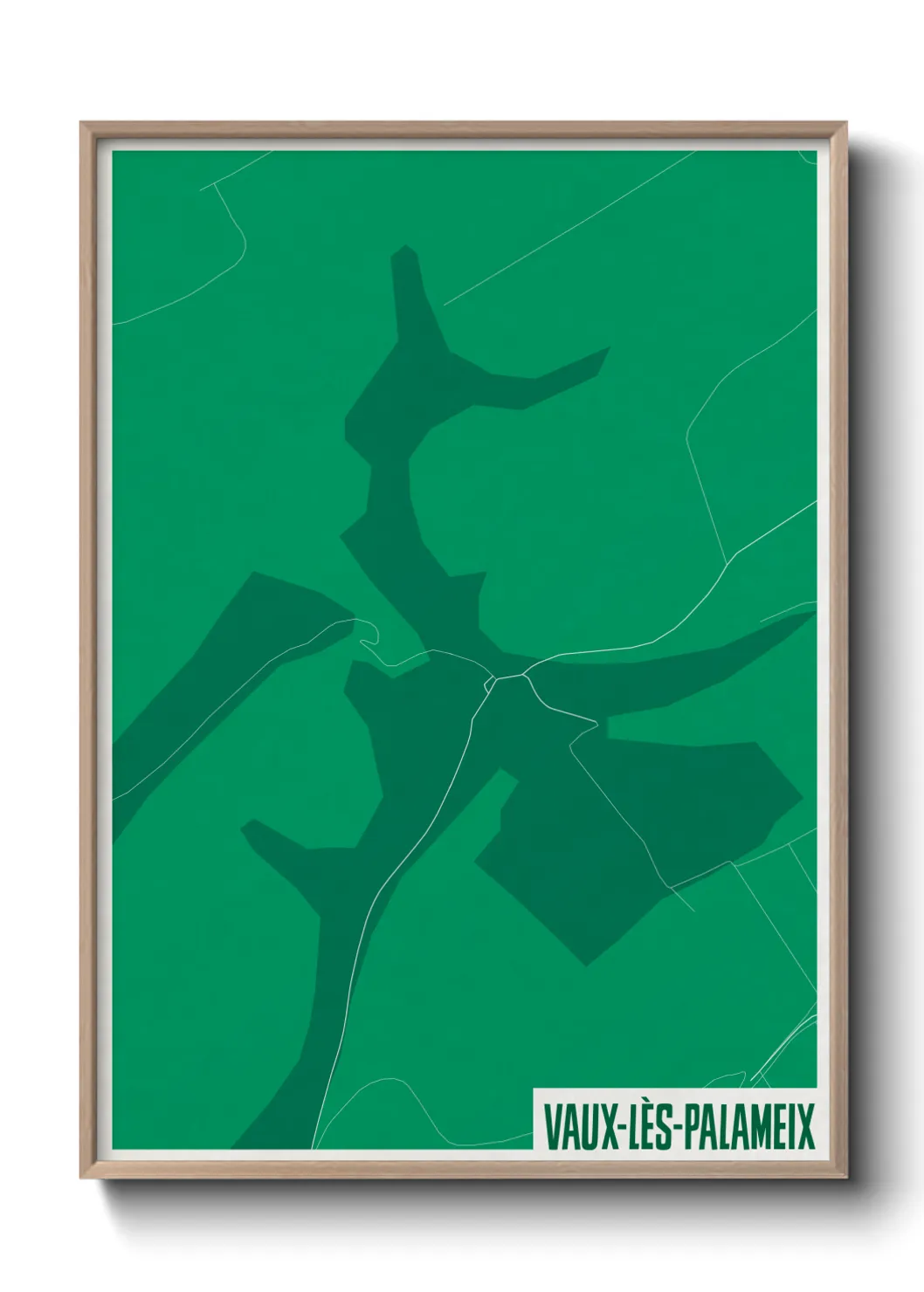 Une affiche de carte sur Vaux-lès-Palameix