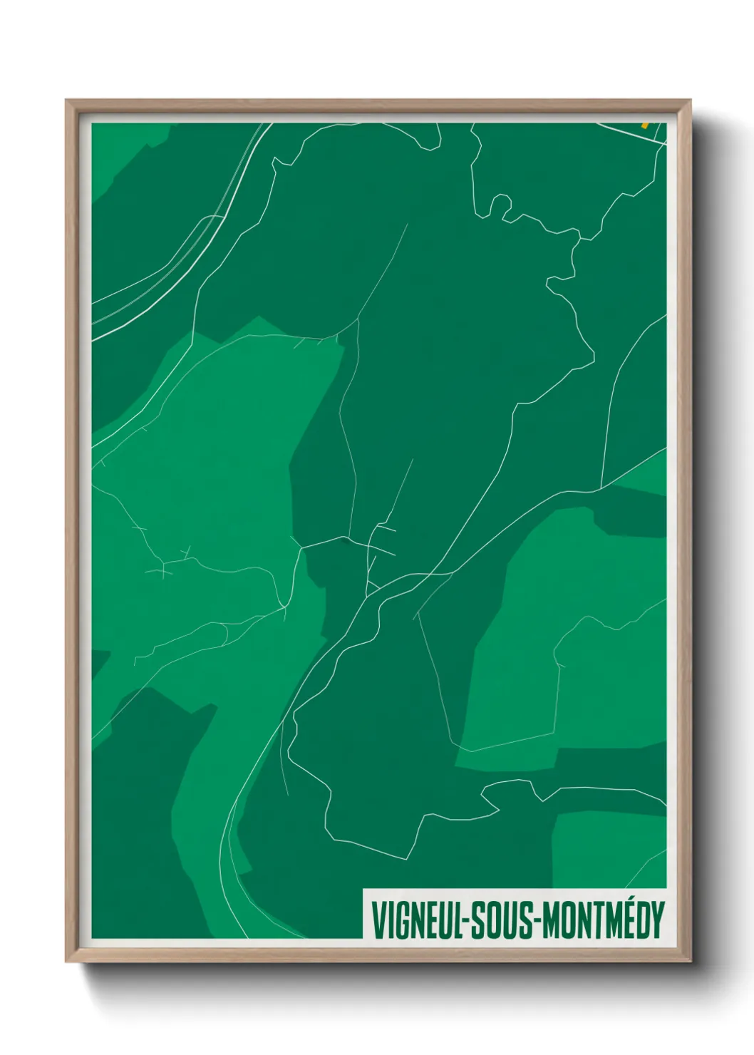 Un poster carteVigneul-sous-Montmédy