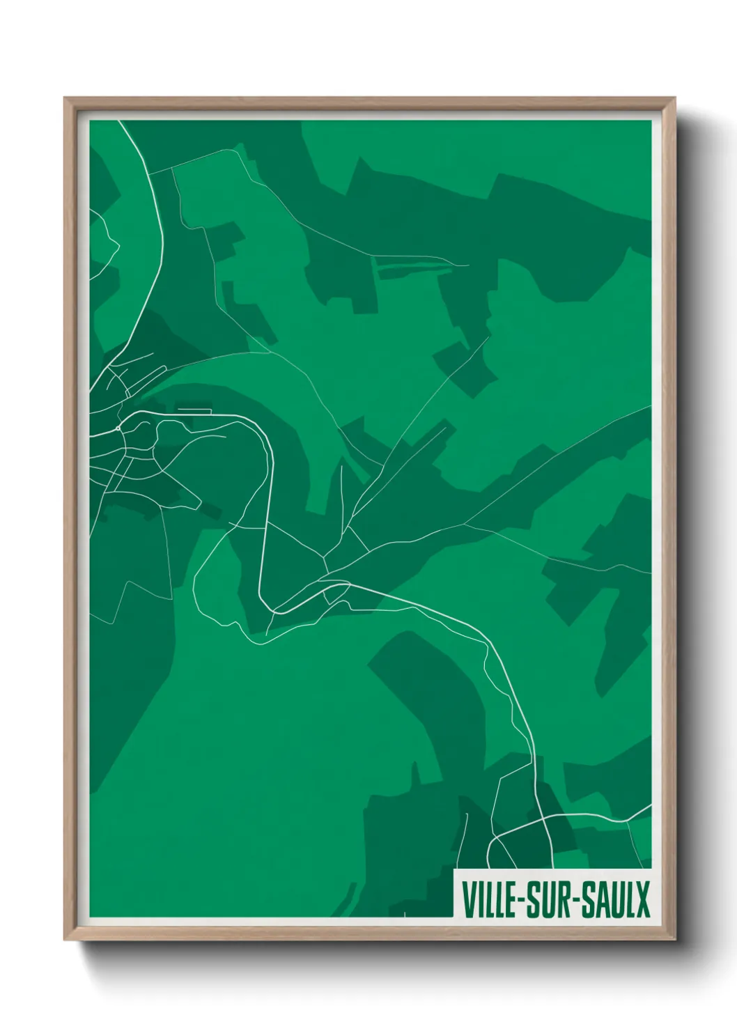 Une affiche de carte sur Ville-sur-Saulx