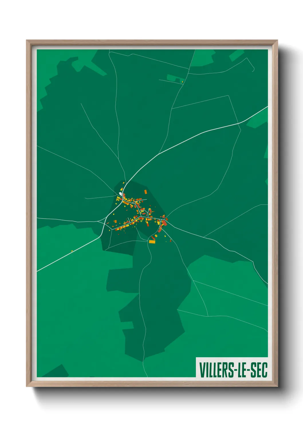 Un poster carteVillers-le-Sec