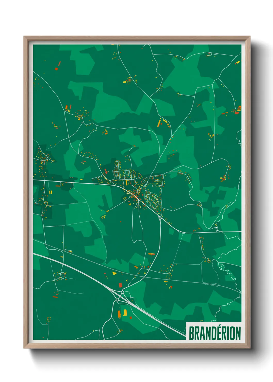 Une affiche de carte sur Brandérion
