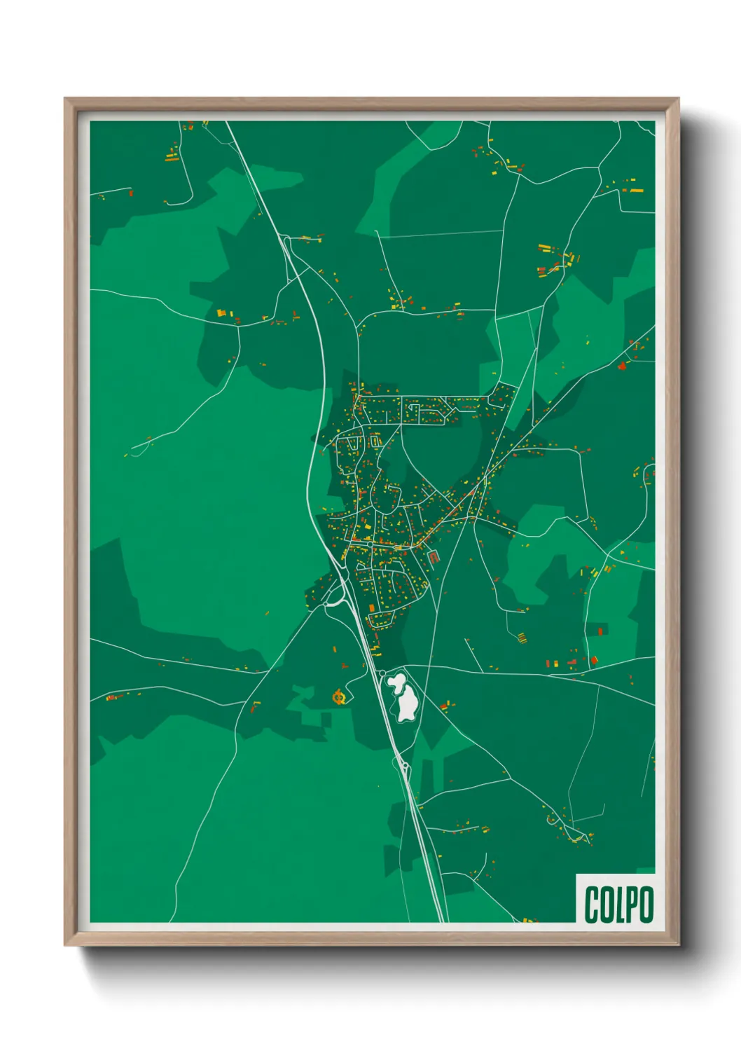 Une affiche de carte sur Colpo