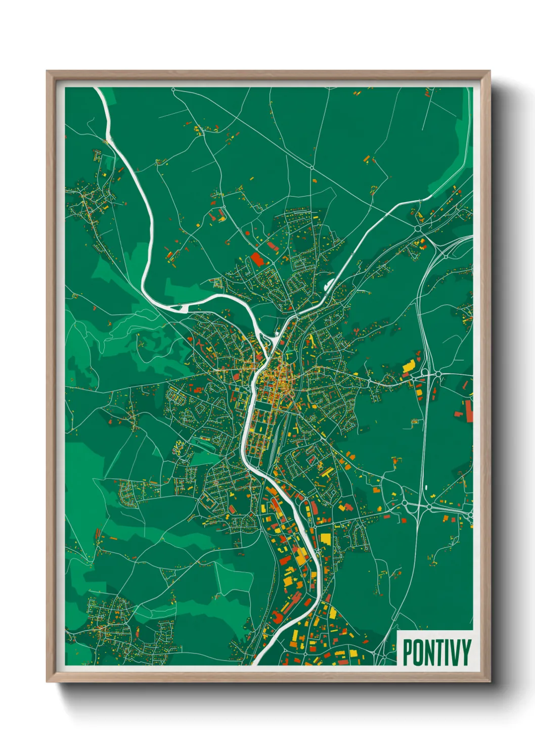 Un poster cartePontivy