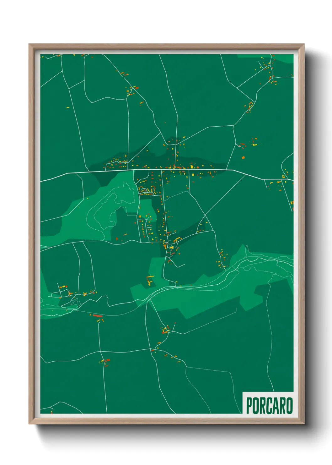 Une affiche de carte sur Porcaro