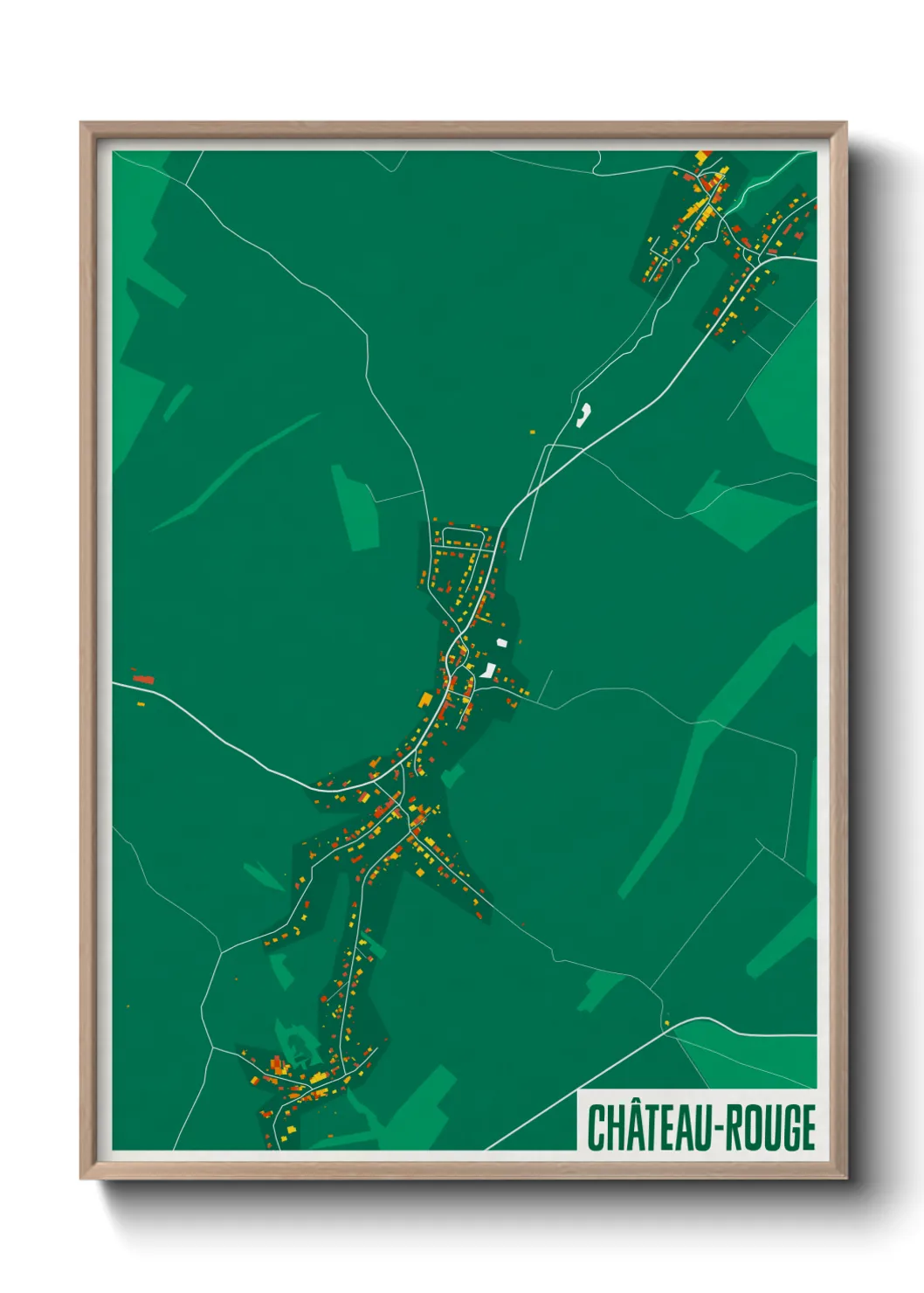 Une affiche de carte sur Château-Rouge