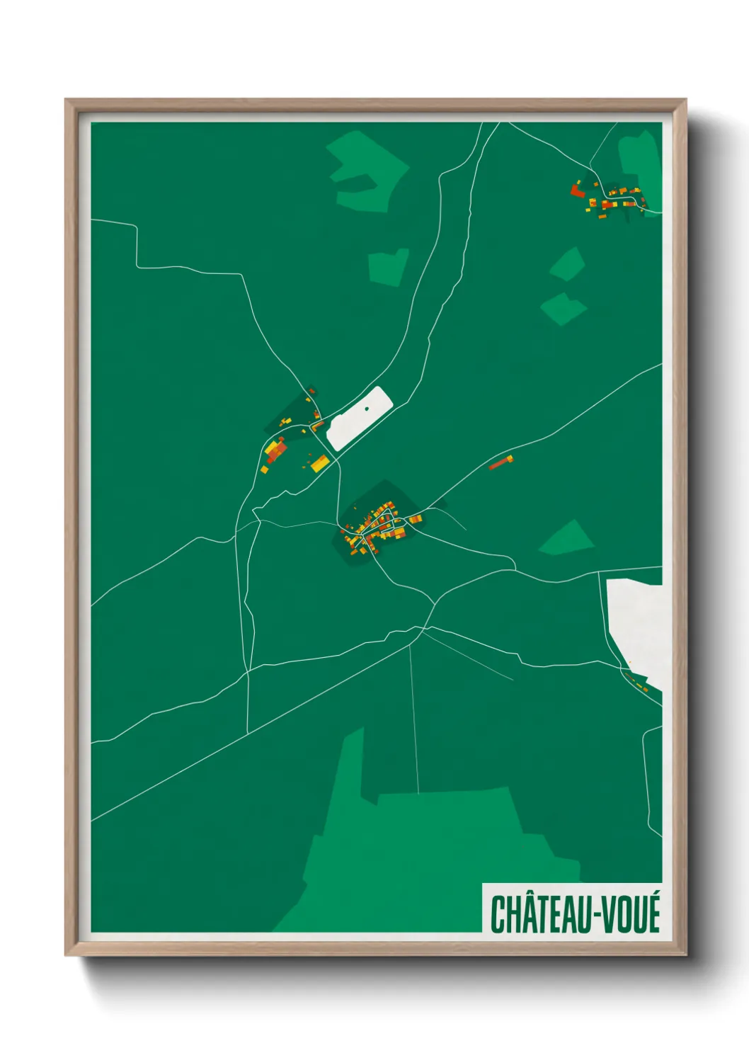 Un poster carteChâteau-Voué
