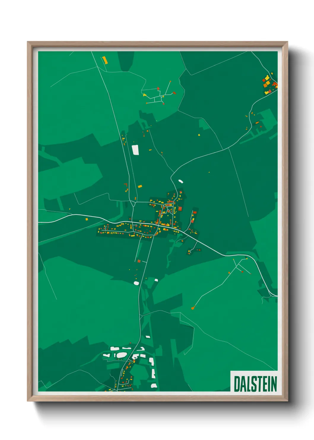 Une affiche de carte sur Dalstein