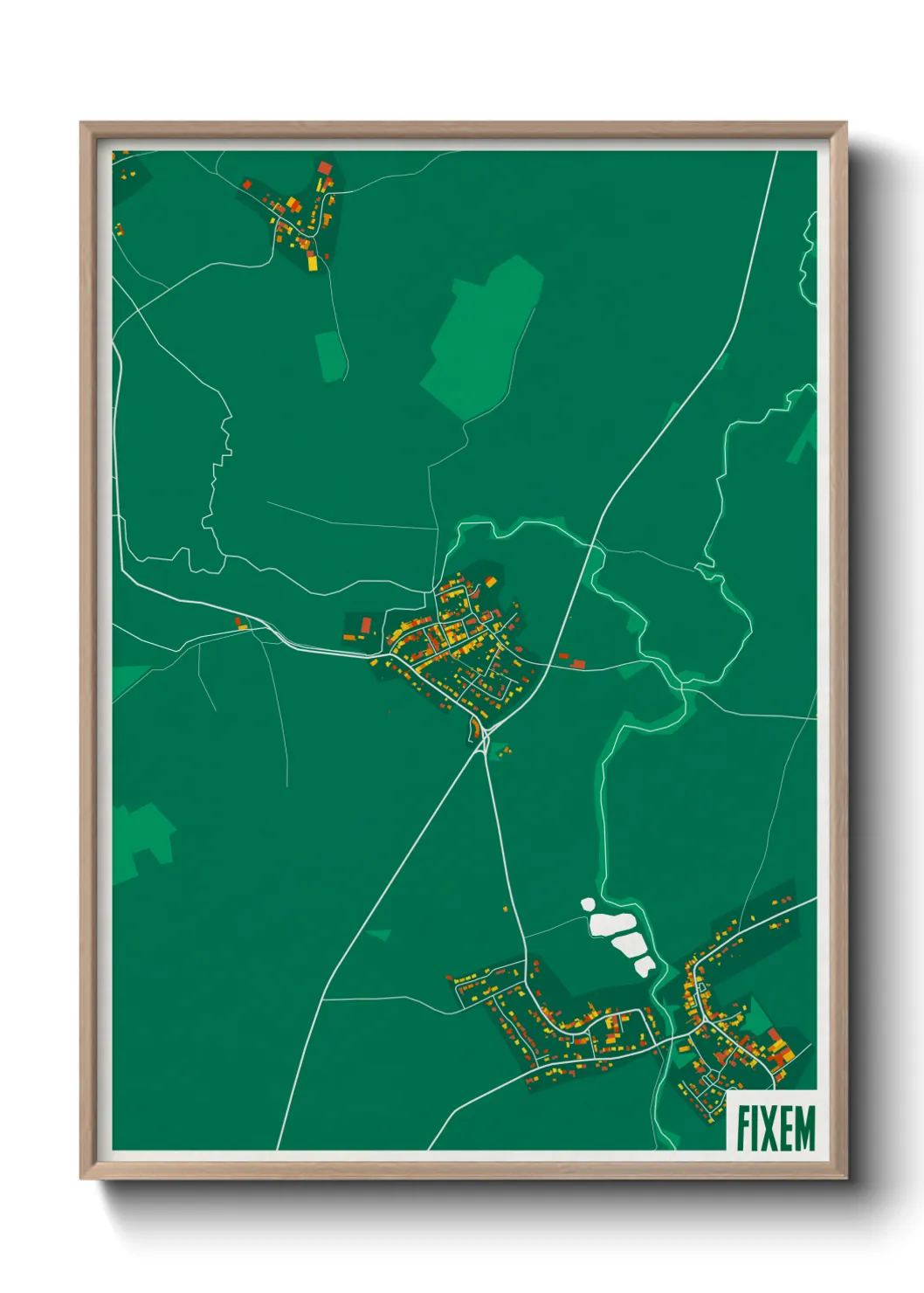 Une affiche de carte sur Fixem