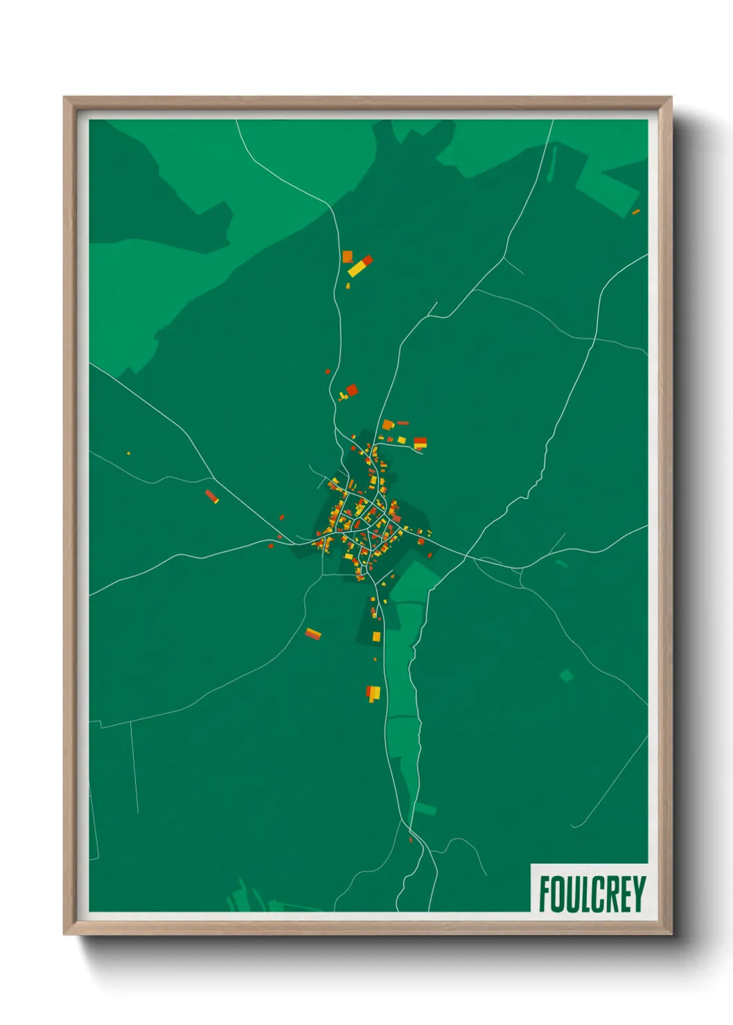 Une affiche de carte sur Foulcrey