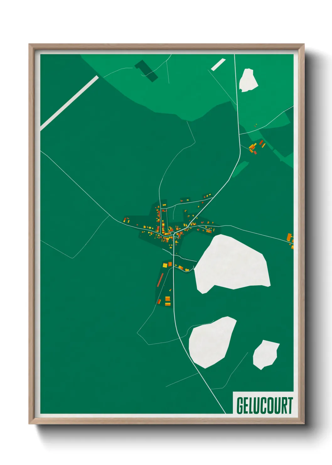 Une affiche de carte sur Gelucourt