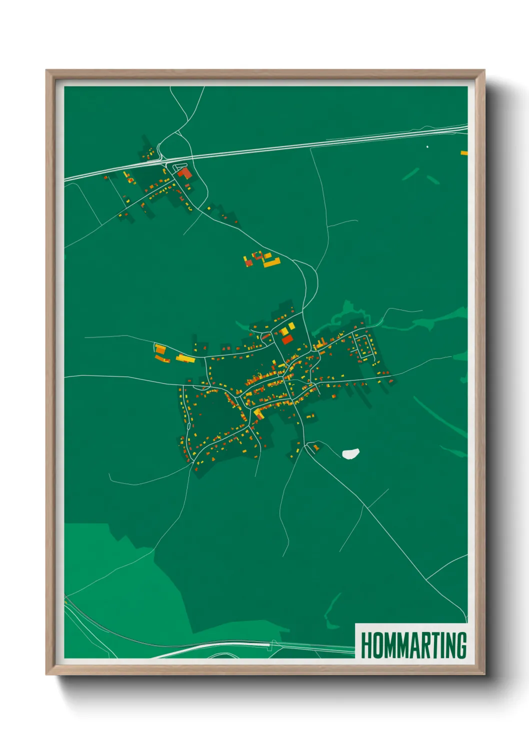 Une affiche de carte sur Hommarting