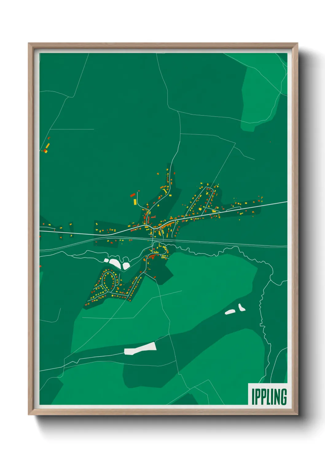 Une affiche de carte sur Ippling