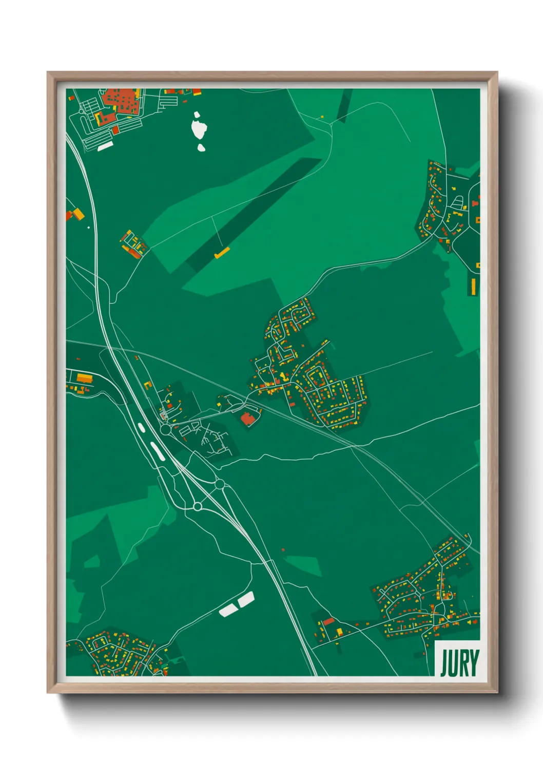 Une affiche de carte sur Jury