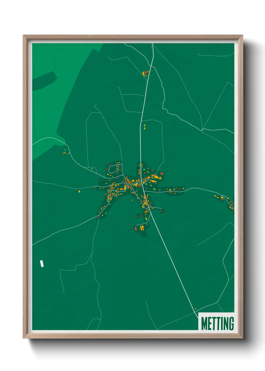 Une affiche de carte sur Metting