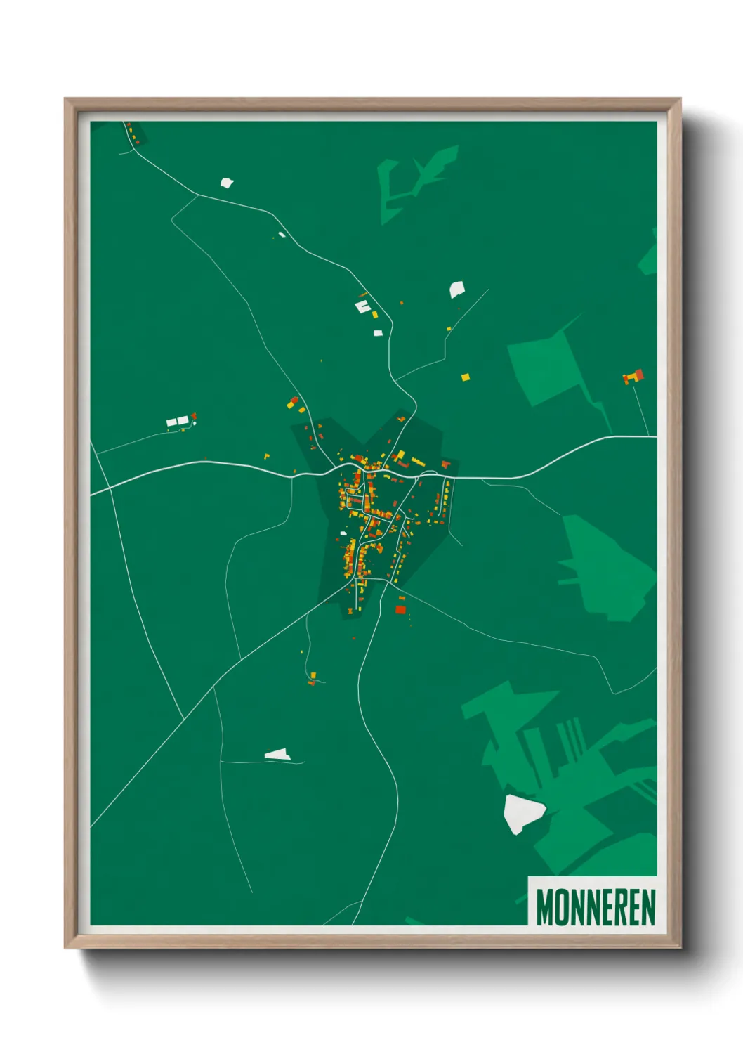 Une affiche de carte sur Monneren