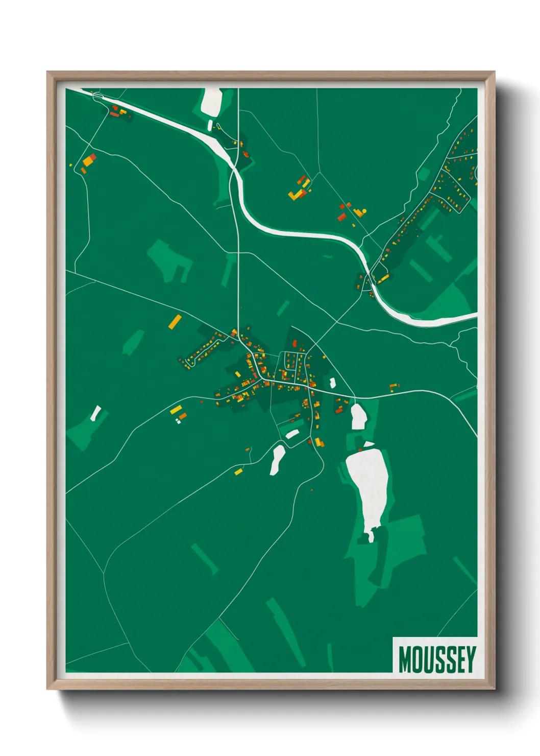 Une affiche de carte sur Moussey