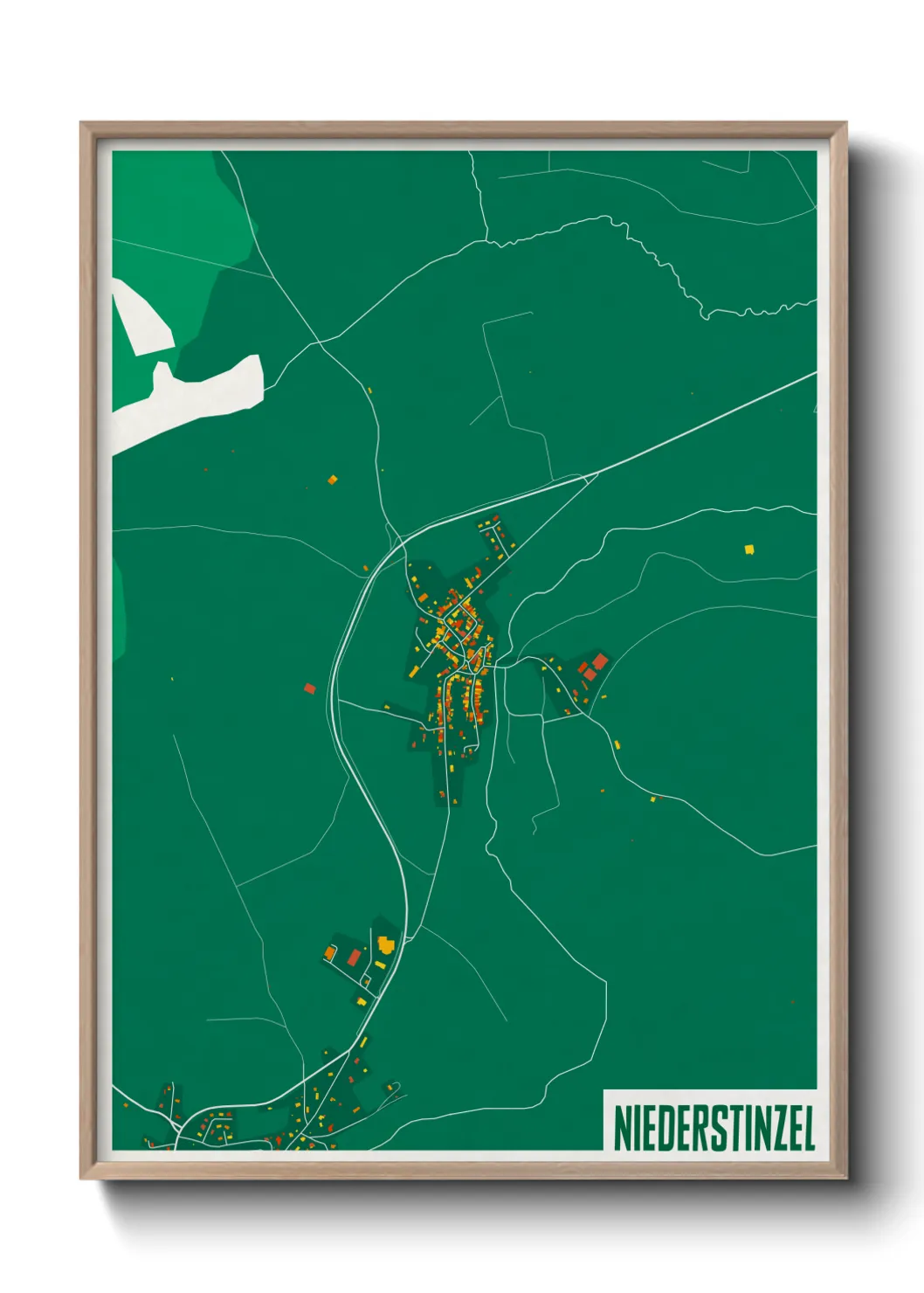 Une affiche de carte sur Niederstinzel