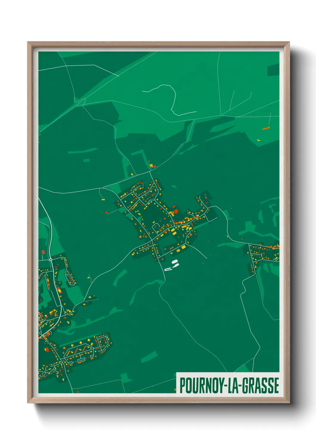 Un poster cartePournoy-la-Grasse