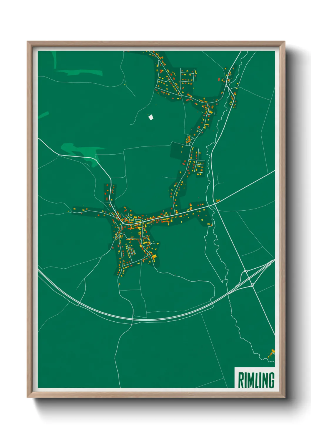 Une affiche de carte sur Rimling