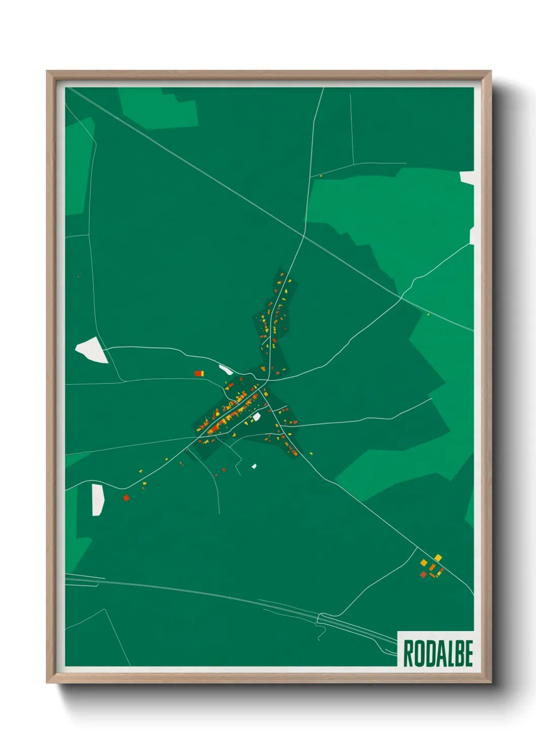 Une affiche de carte sur Rodalbe