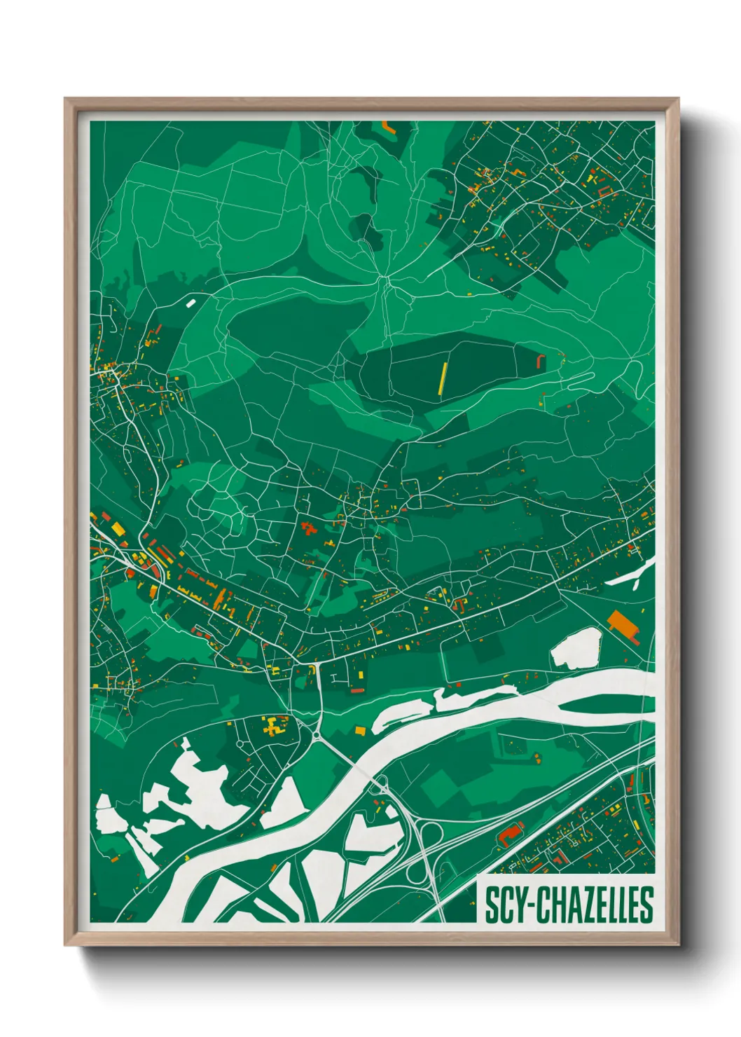 Un poster carteScy-Chazelles