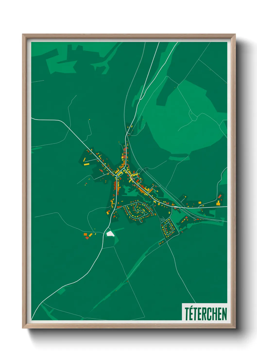 Une affiche de carte sur Téterchen