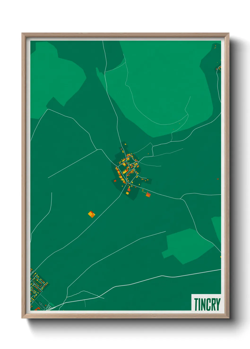 Une affiche de carte sur Tincry