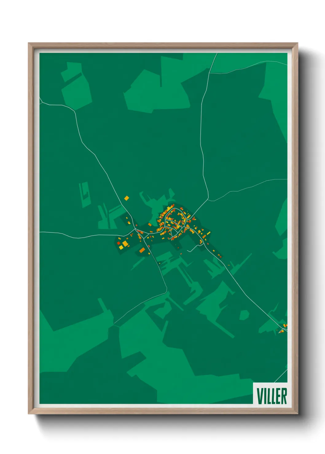 Une affiche de carte sur Viller