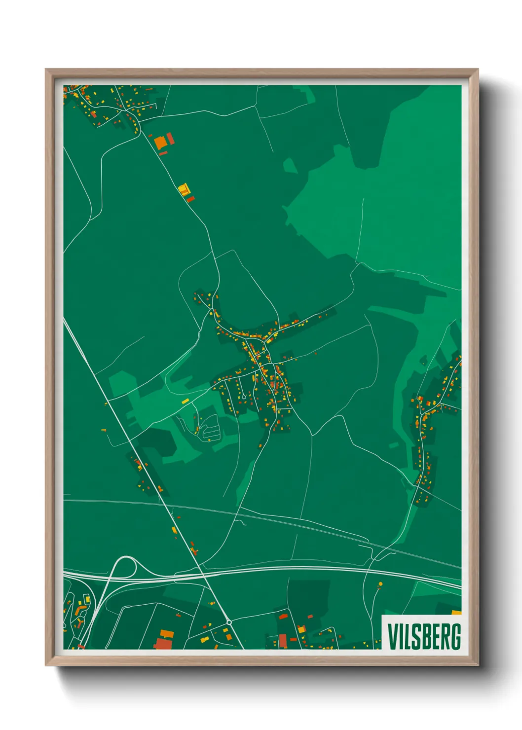 Une affiche de carte sur Vilsberg