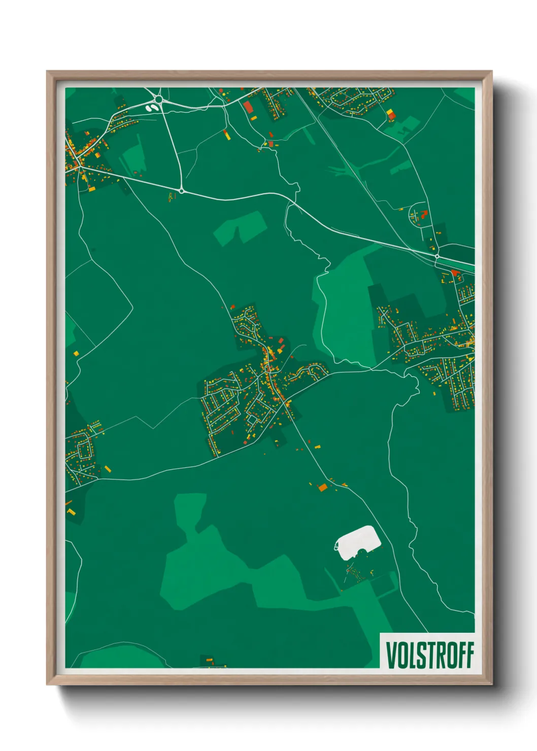 Une affiche de carte sur Volstroff