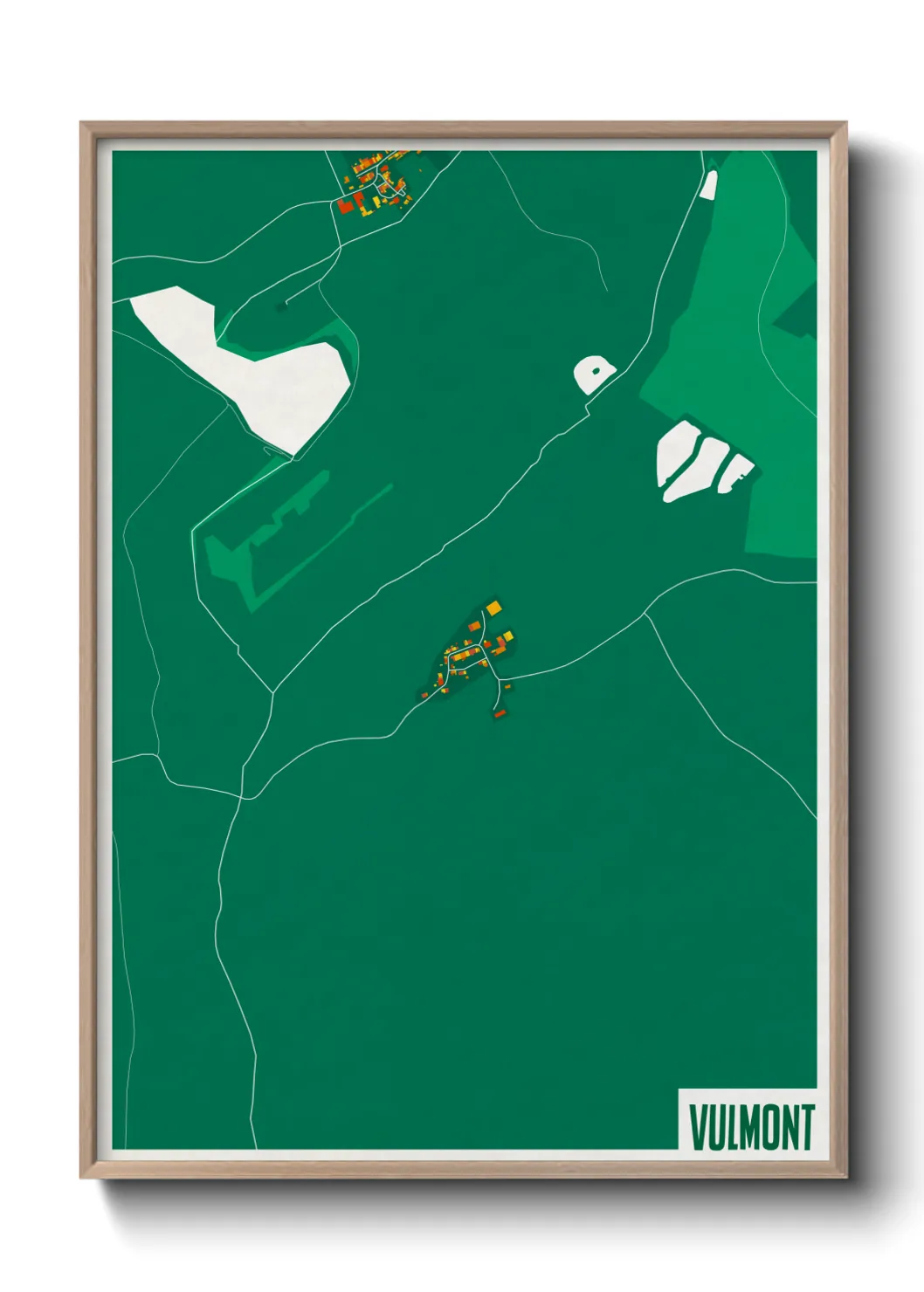 Une affiche de carte sur Vulmont