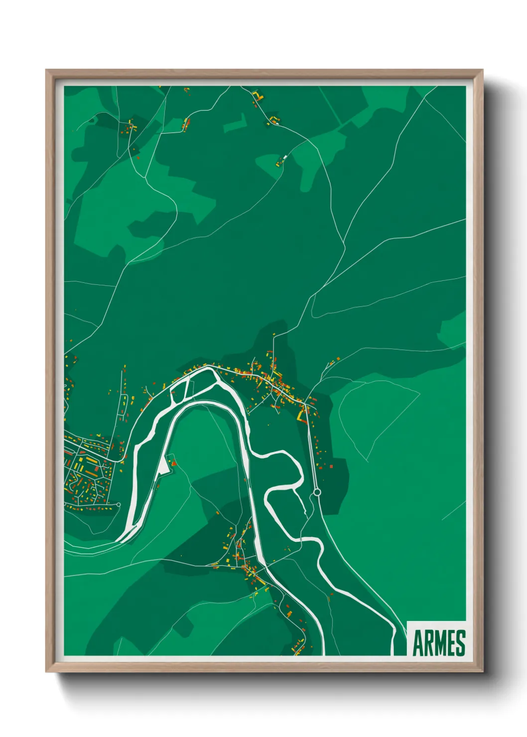 Une affiche de carte sur Armes