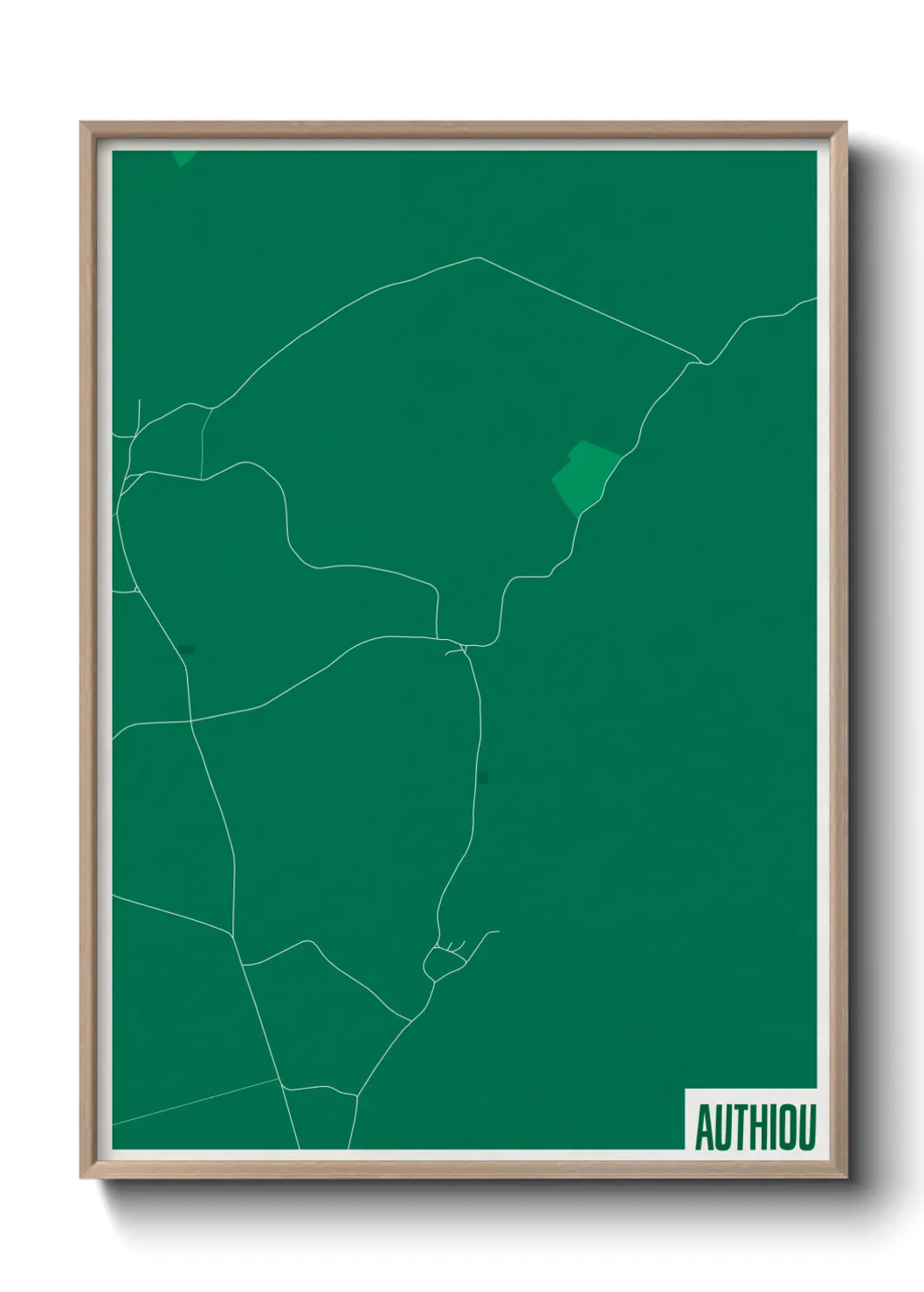 Une affiche de carte sur Authiou