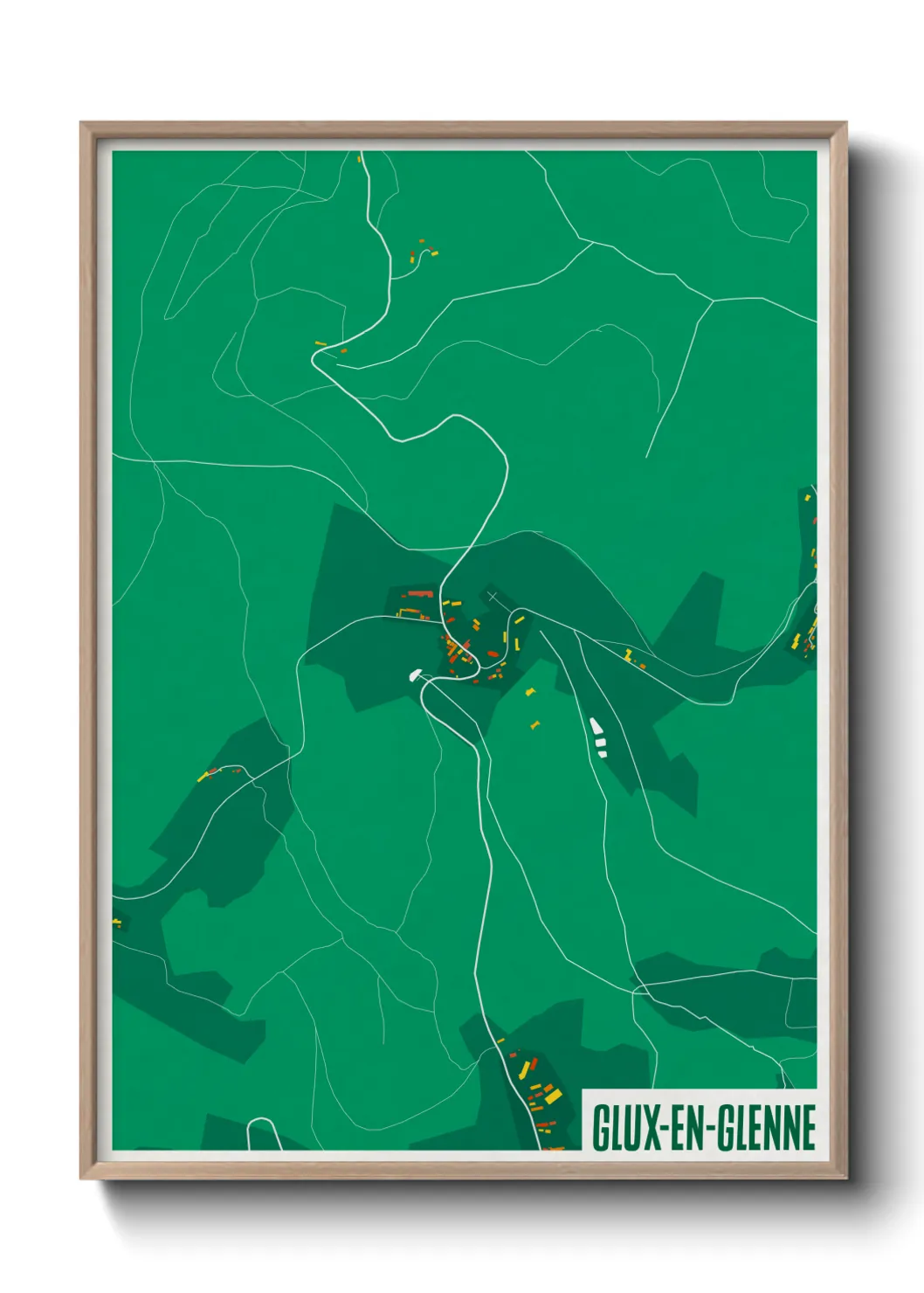 Un poster carteGlux-en-Glenne