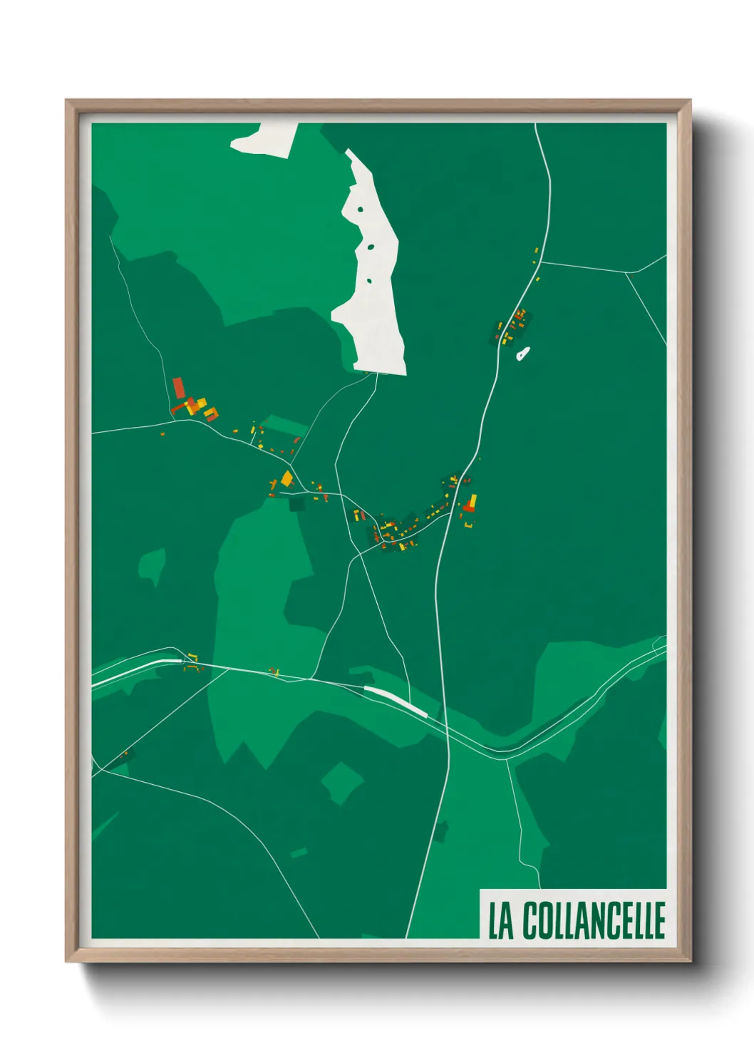 Une affiche de carte sur La Collancelle