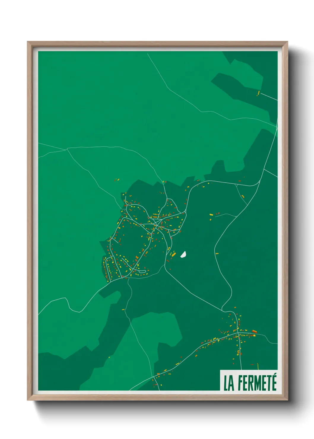 Une affiche de carte sur La Fermeté