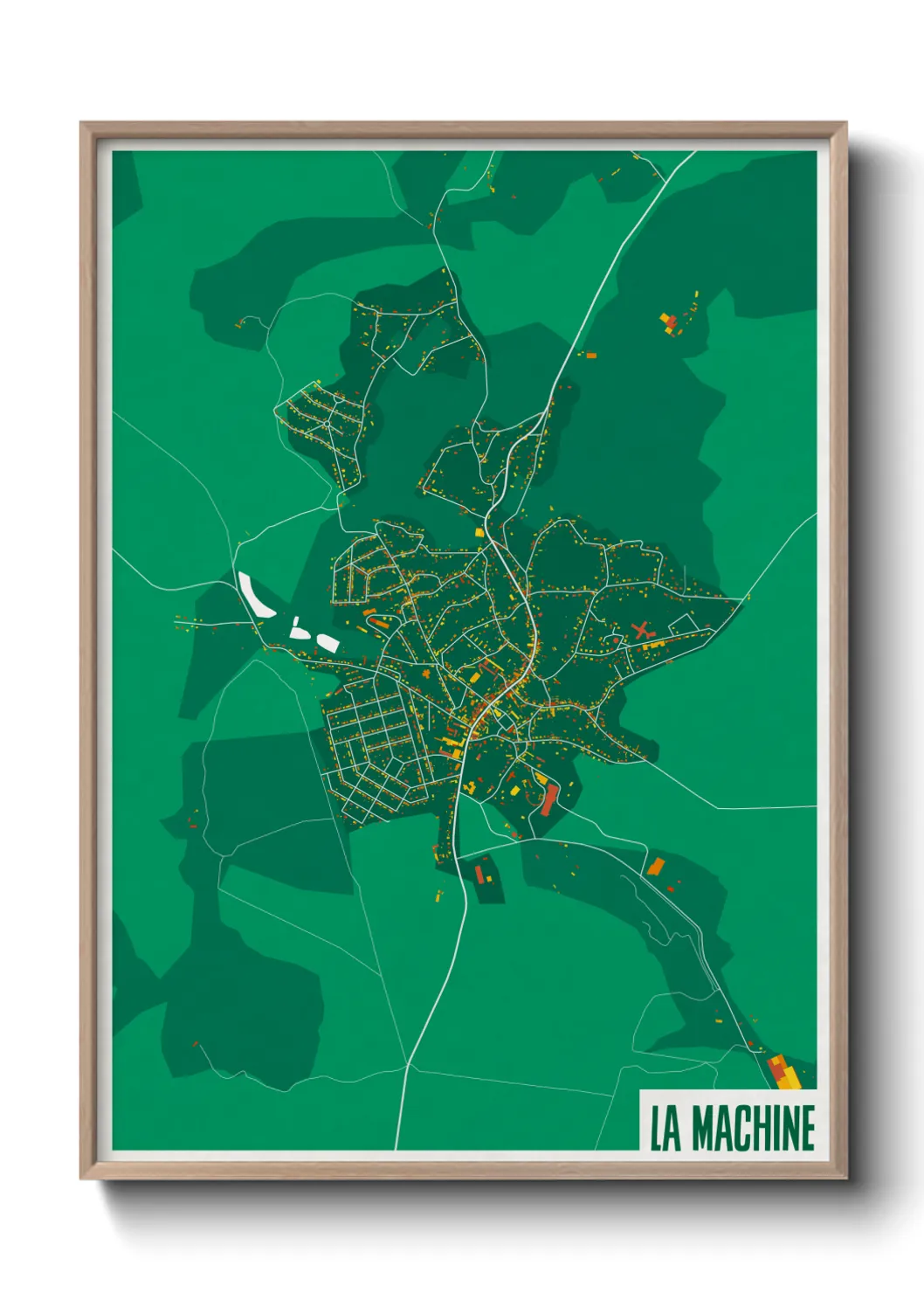 Une affiche de carte sur La Machine