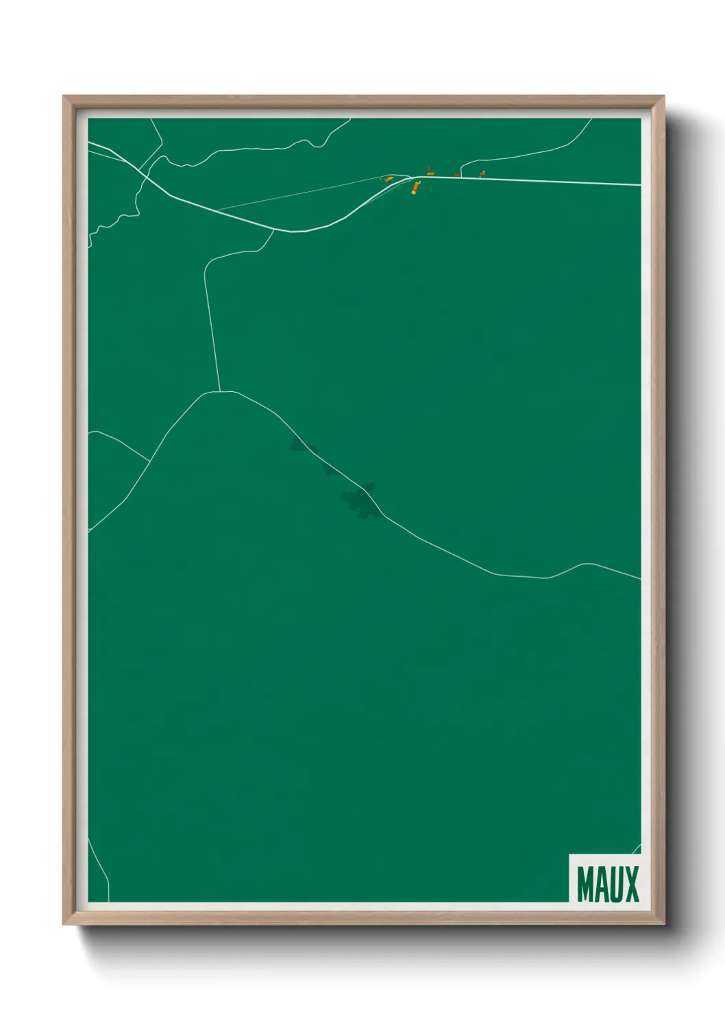 Une affiche de carte sur Maux