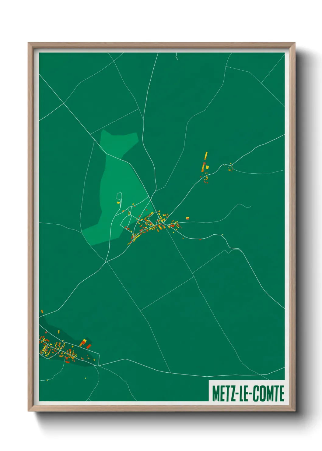 Un poster carteMetz-le-Comte