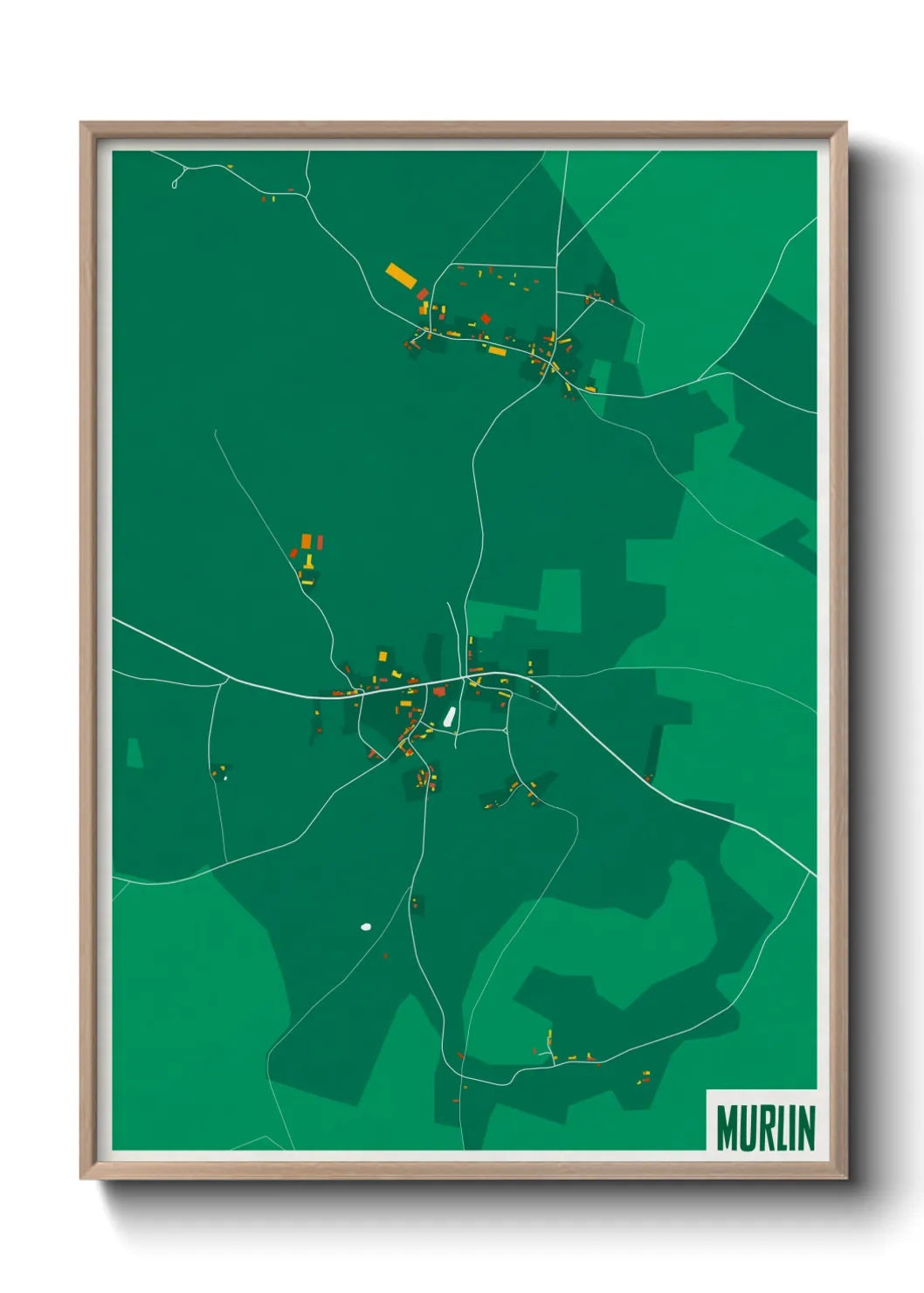 Une affiche de carte sur Murlin