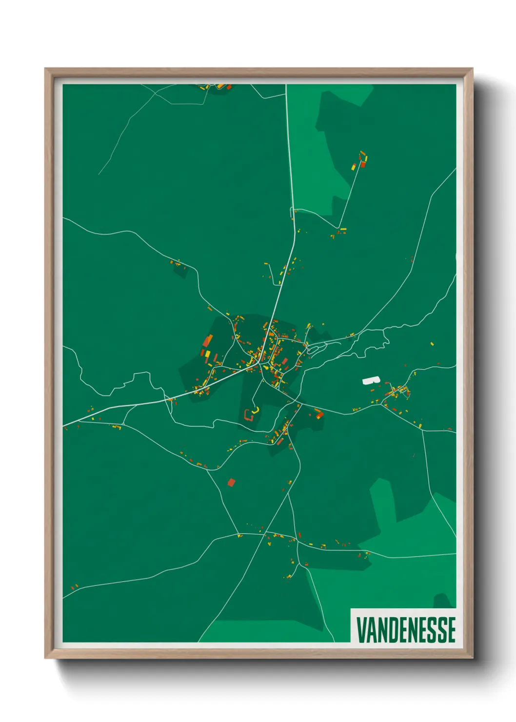 Une affiche de carte sur Vandenesse