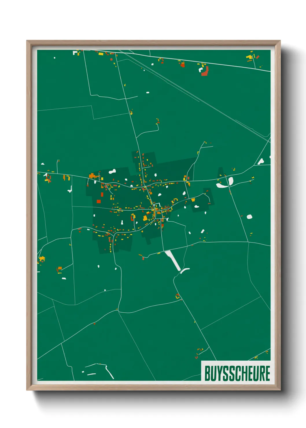 Une affiche de carte sur Buysscheure