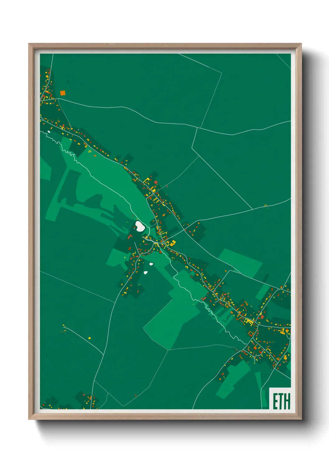 Une affiche de carte sur Eth