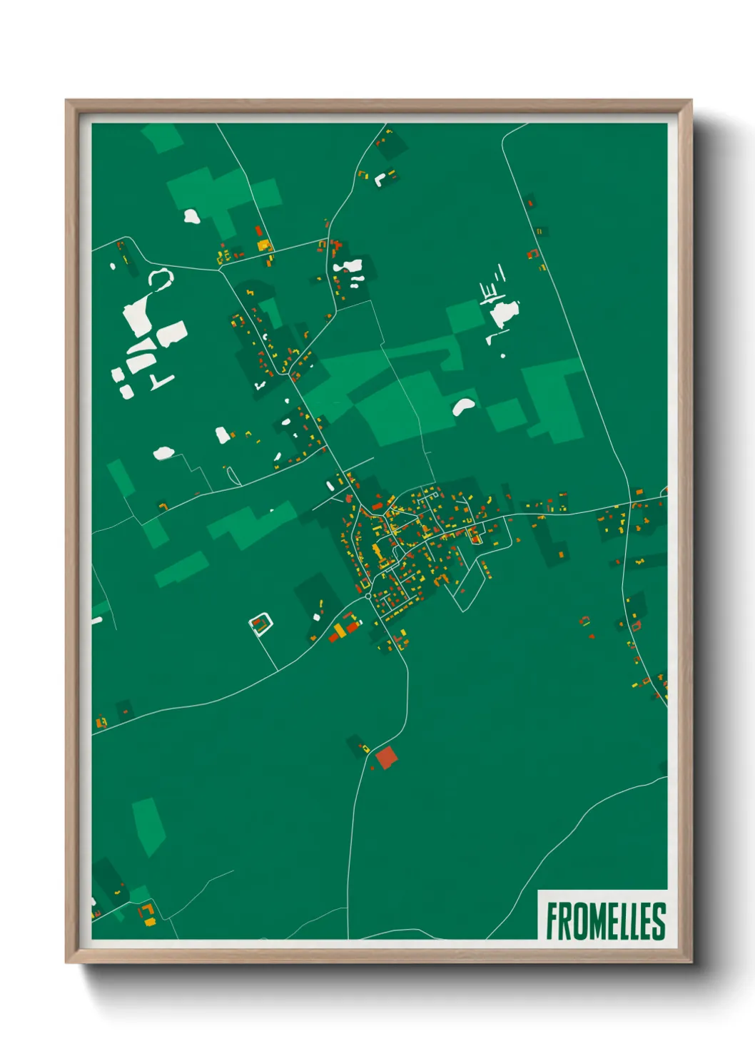 Une affiche de carte sur Fromelles