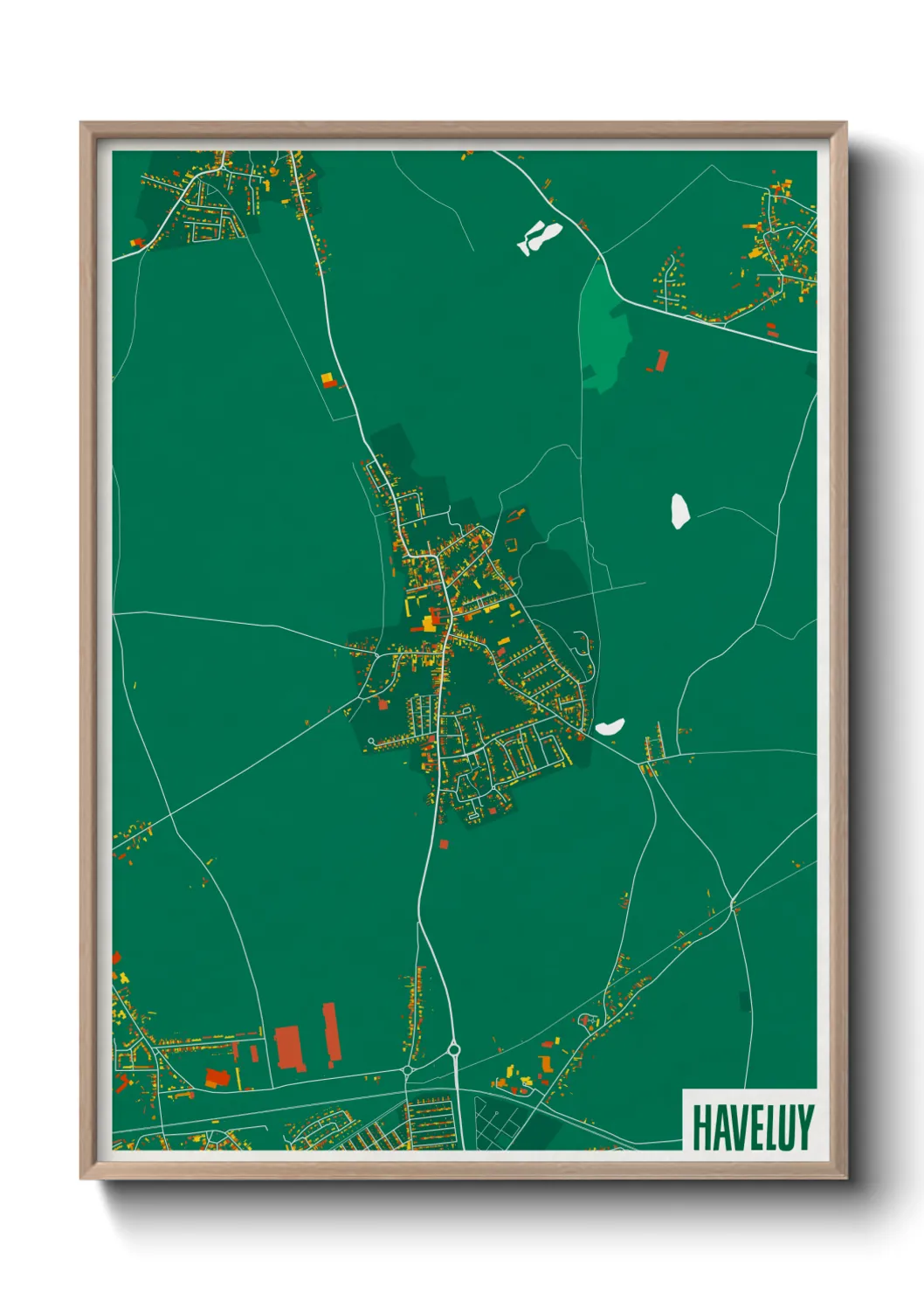Une affiche de carte sur Haveluy